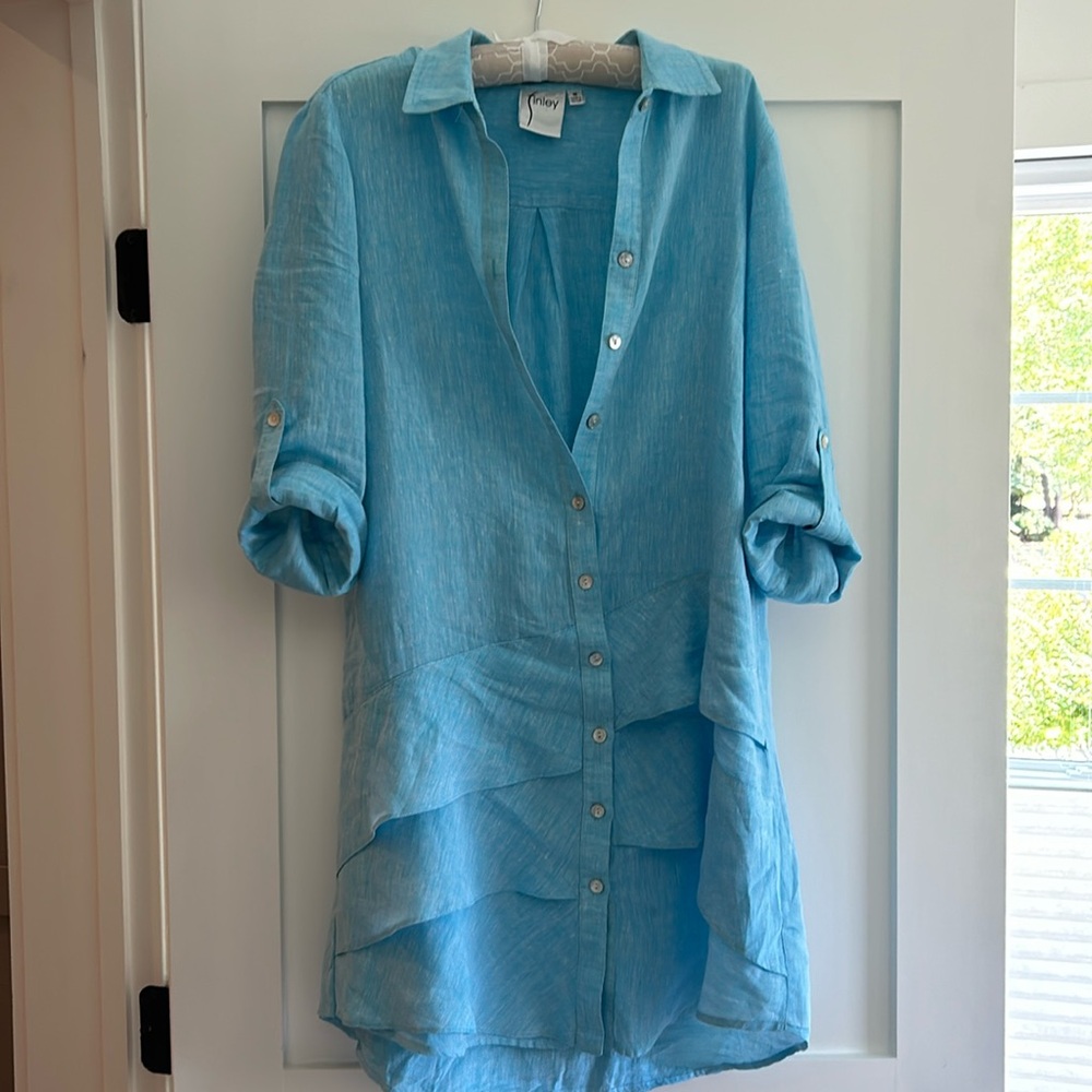 Finley Blue Jenna Dress Medium